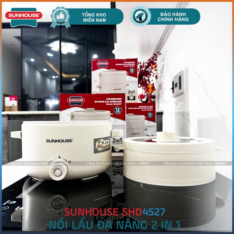 Nồi lẩu & hấp đa năng 2L Sunhouse SHD4517